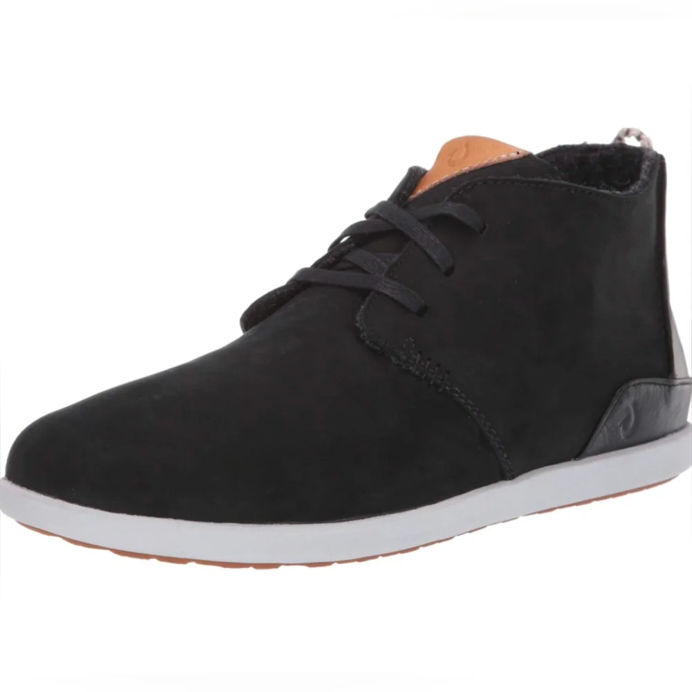 OluKai Hawaiiloa Manu Ihu Men's Black Boots 10